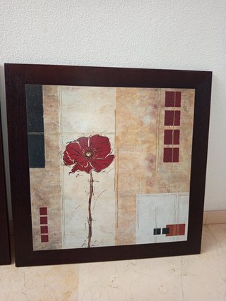 Conjunto cuadros decorativos flores