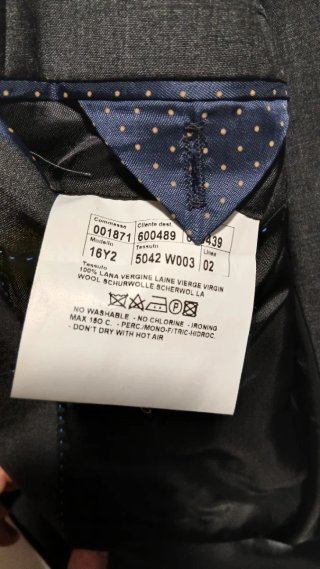 Traje gris oscuro - Talla 50 - Sastrería italiana