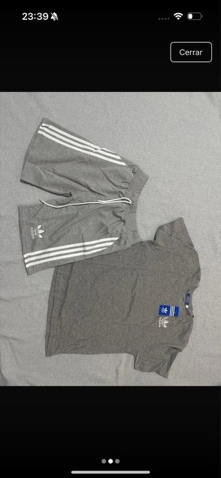 Conjunto Adidas Chándal Gris