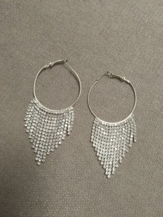 Pendientes Aro Brillantes Plata