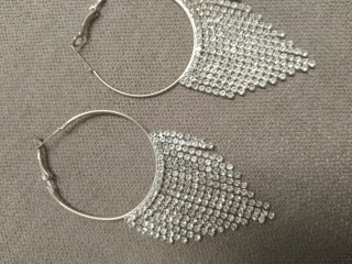 Pendientes Aro Brillantes Plata