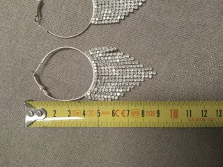 Pendientes Aro Brillantes Plata