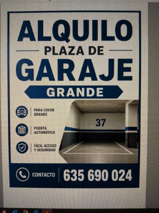 Alquiler Plaza de Garaje