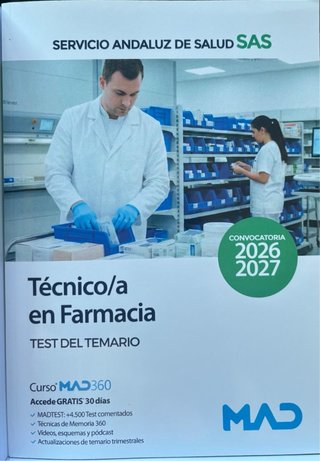 Temario  SAS Técnico Farmacia, común y especifico