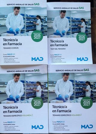 Temario  SAS Técnico Farmacia, común y especifico