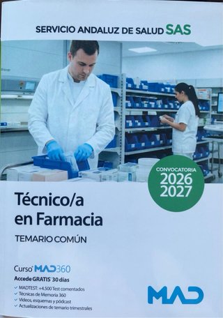 Temario  SAS Técnico Farmacia, común y especifico