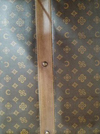 Baúl Cofre Vintage Cuero y Madera