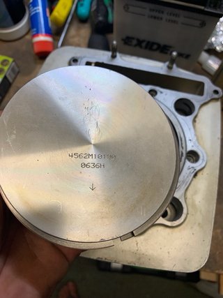Culata y pistón Honda Dominator 650