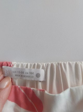 Conjunto Zara Niña Flores Rosa y Blanco.