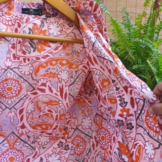 Camicia ETRO a stampa rosa e arancione