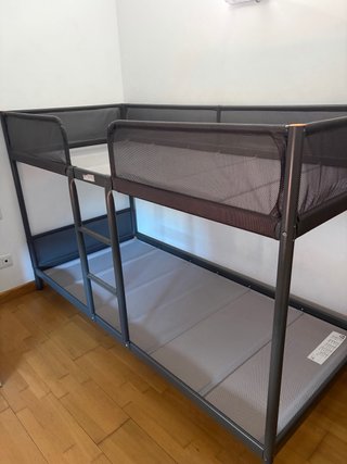 Estructura litera gris 90x200