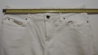 Vaqueros Massimo Dutti Blancos Talla 42