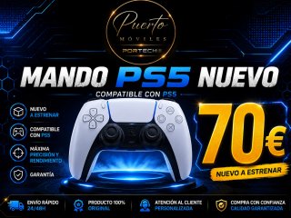 Mando PS5 Nuevo Blanco Portech
