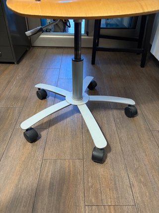 Silla de escritorio madera y metal
