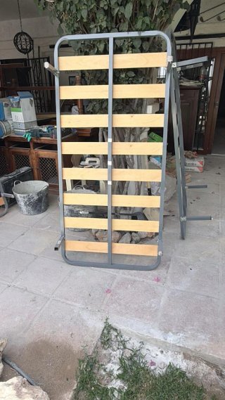 Somier metálico con lamas de madera