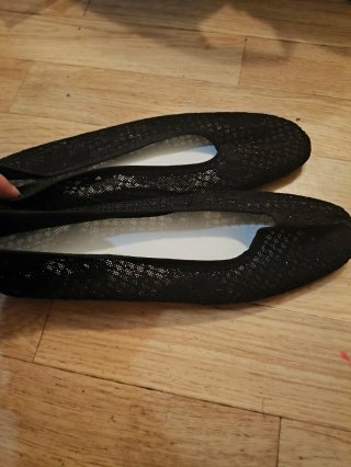 Ballerine nere pizzo brillanti taglia 38