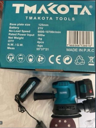 Levigatrice Orbitale Cordless Tmakota 48 V