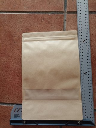 850 Bolsas Kraft con Ventana y Zip