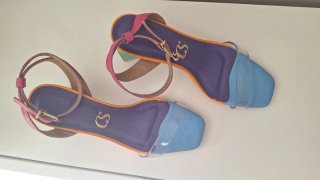 Sandalias colores transparente
