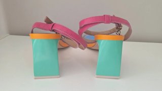 Sandalias colores transparente