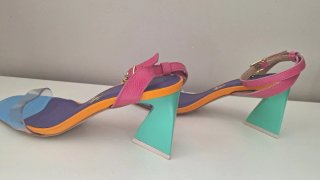 Sandalias colores transparente