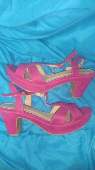 Sandalias Niko Amore Rosas Tacón Plataforma