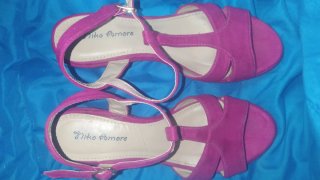 Sandalias Niko Amore Rosas Tacón Plataforma