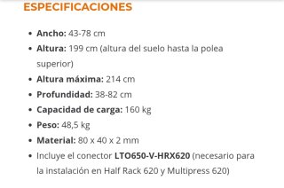 Accesorio Polea Alta y Baja ATX LTO-650