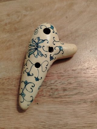 Ocarina Paparolo Fa5 Pintada Mano