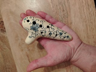 Ocarina Paparolo Fa5 Pintada Mano