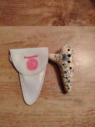 Ocarina Paparolo Fa5 Pintada Mano