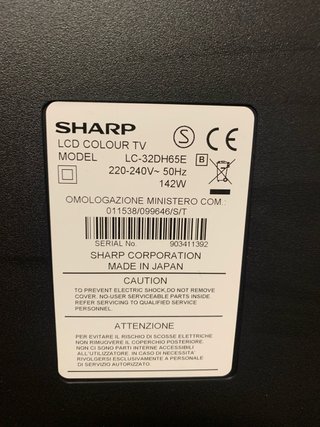 Televisor Sharp Negro