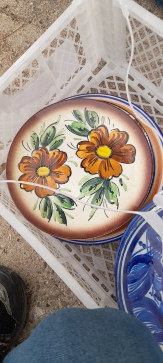 Platos decorativos florales