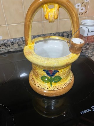 Pozo decorativo de porcelana