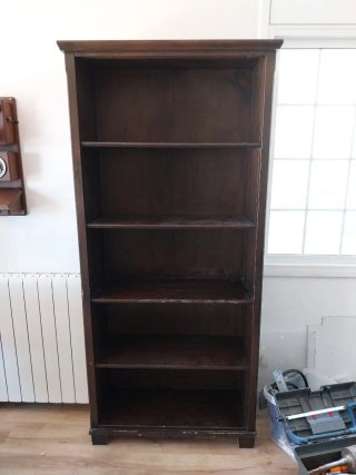 Librería Ikea Madera Oscura