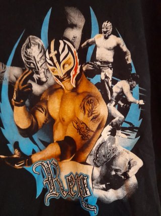Camiseta Rey Mysterio WWE - Talla: 12-13 años