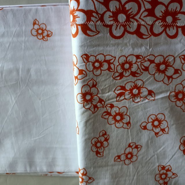 Set di Lenzuola in Cotone Stampato a Fiori