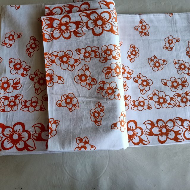 Set di Lenzuola in Cotone Stampato a Fiori