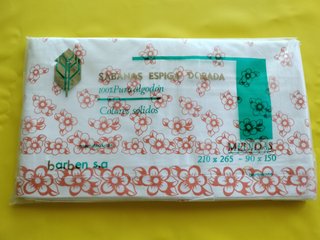 Juego de Sábana Algodón Estampado Flores