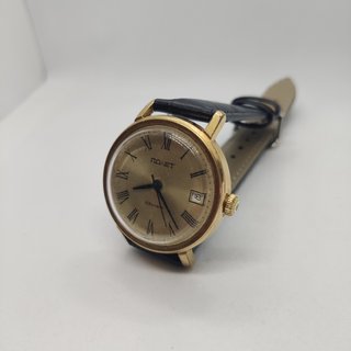 Reloj Poljot Automático Chapado Oro 23 Joyas
