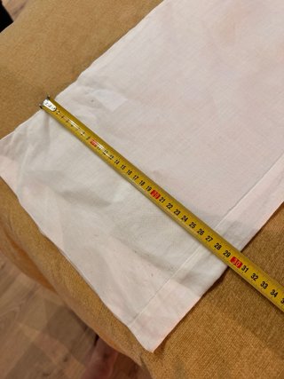 Pantalón lino Mango blanco