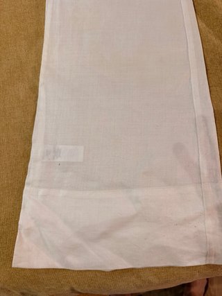 Pantalón lino Mango blanco