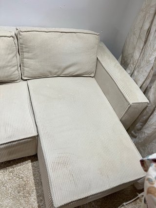 Sofá modular beige+ mesas auxiliares