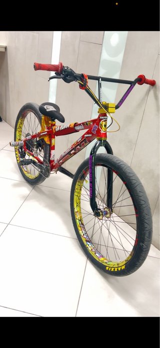 Bicicleta GW Raven Roja y Dorada