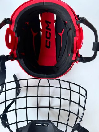 Casco Hockey CCM Rojo