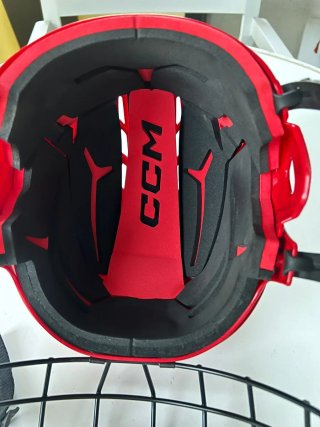 Casco Hockey CCM Rojo