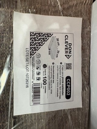 160 Cajas Pizza 30x30x4 cm CLEVER