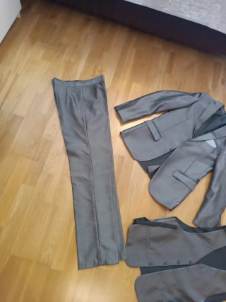 Traje de chaqueta gris