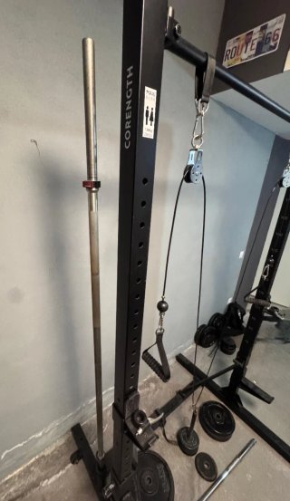 Rack multifunción con poleas + Barra 22mm + 68kg