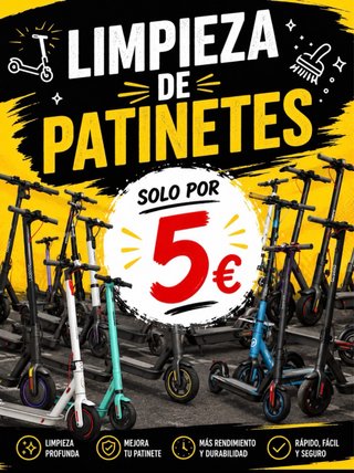 Limpieza de patinetes